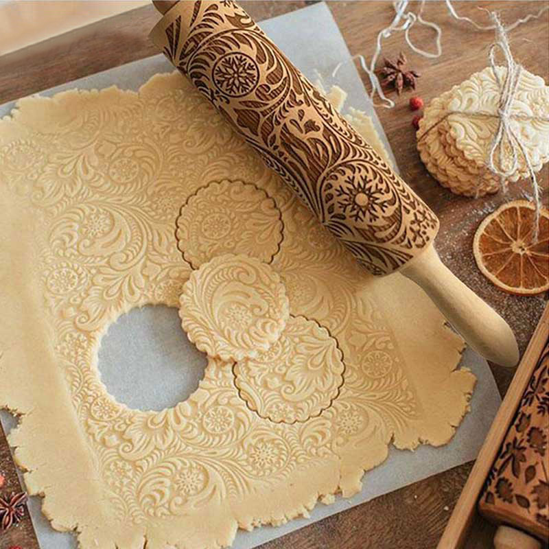 1PC Embossing Engraved Rolling - Kitchen Roller Baking review and price