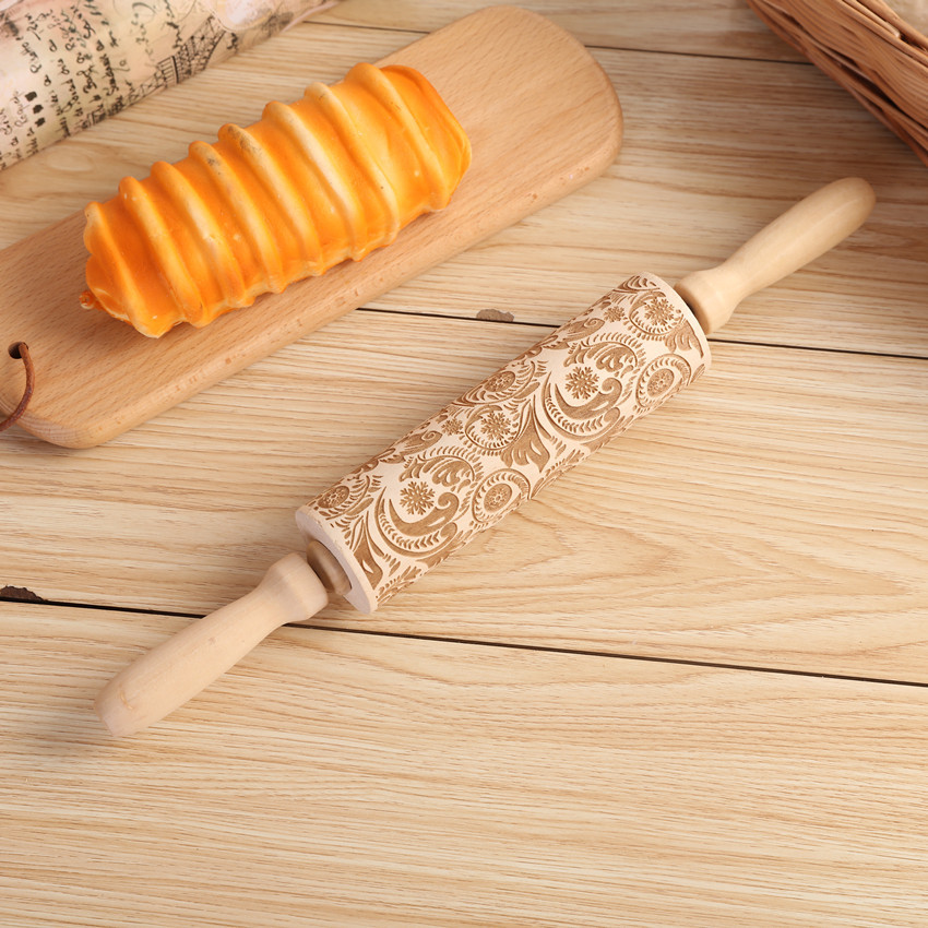 1PC Embossing Engraved Rolling - Kitchen Roller Baking review and price