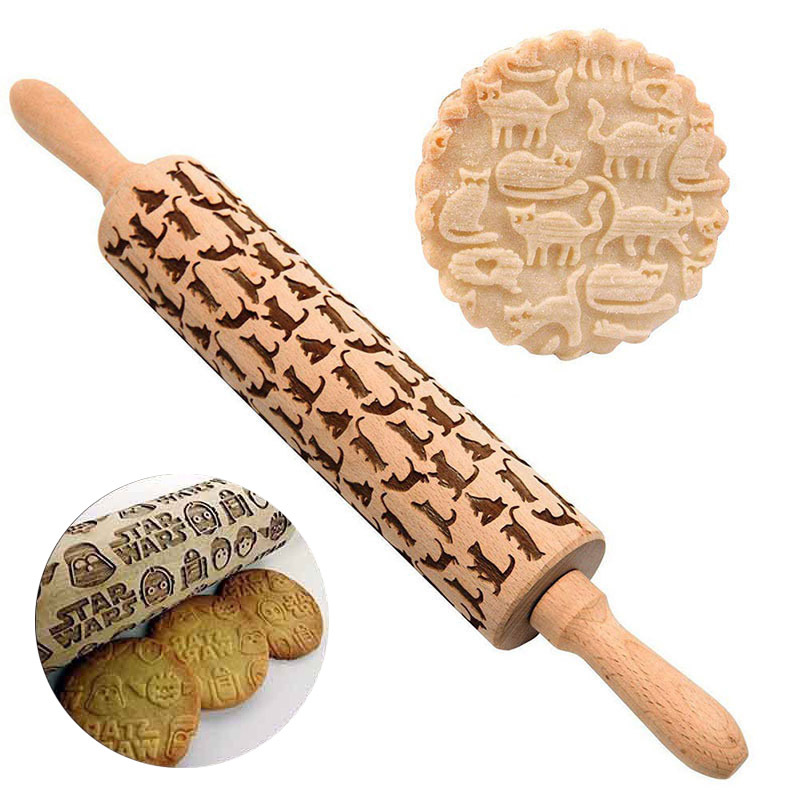 1PC Embossing Engraved Rolling - Kitchen Roller Baking review and price