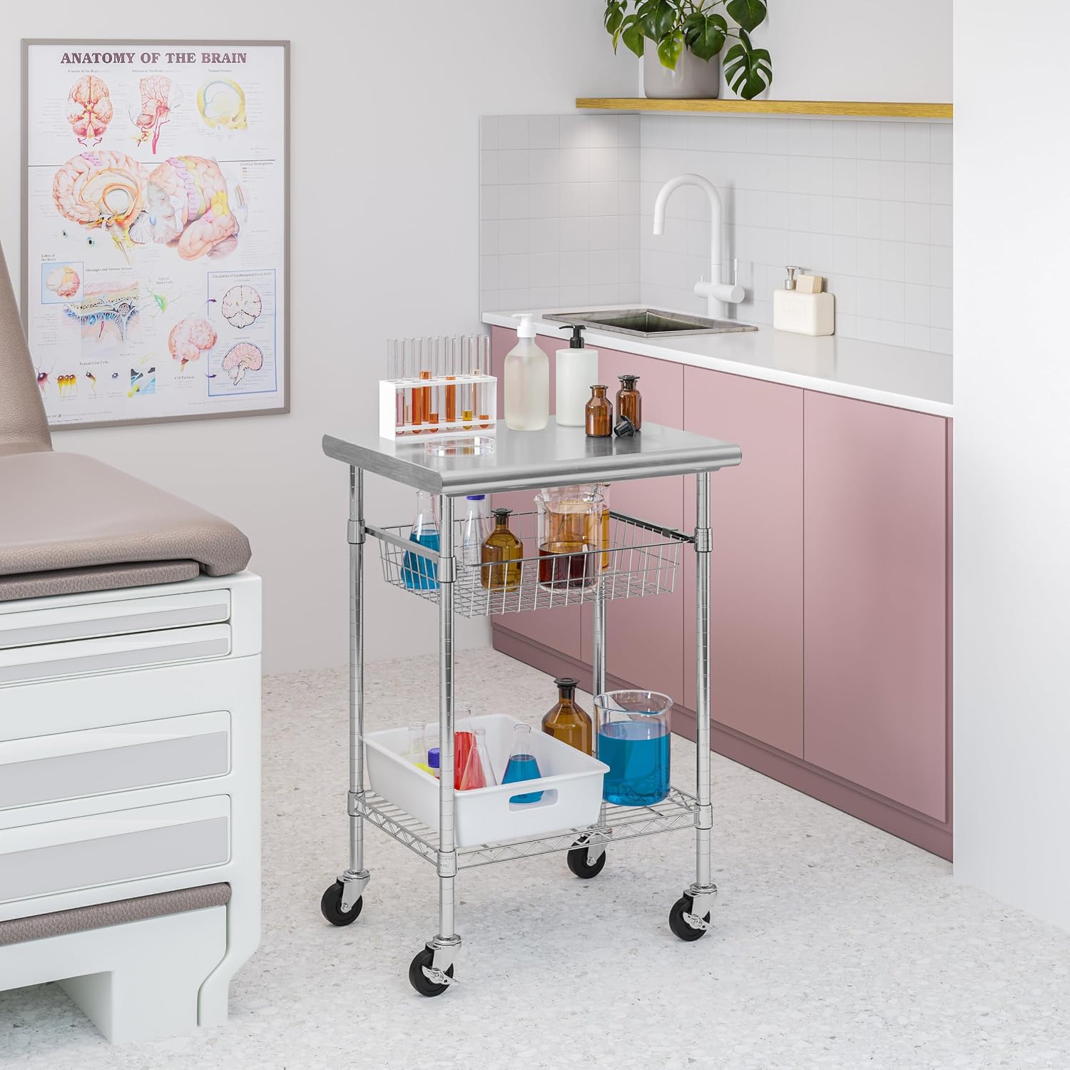Stainless Steel Commercial Pre - Kitchen Baking Cart review and price
