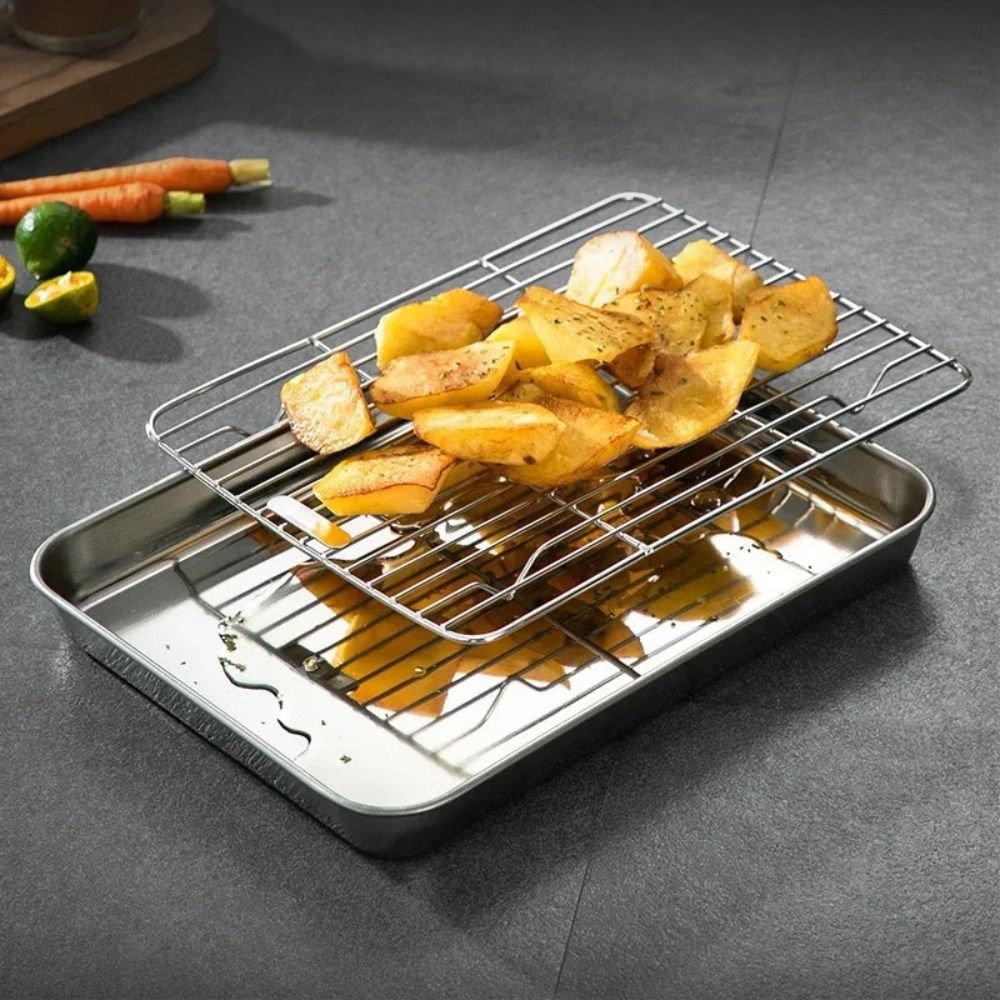 Portable Non-Stick Stainless S - Kitchen Baking Rack review and price