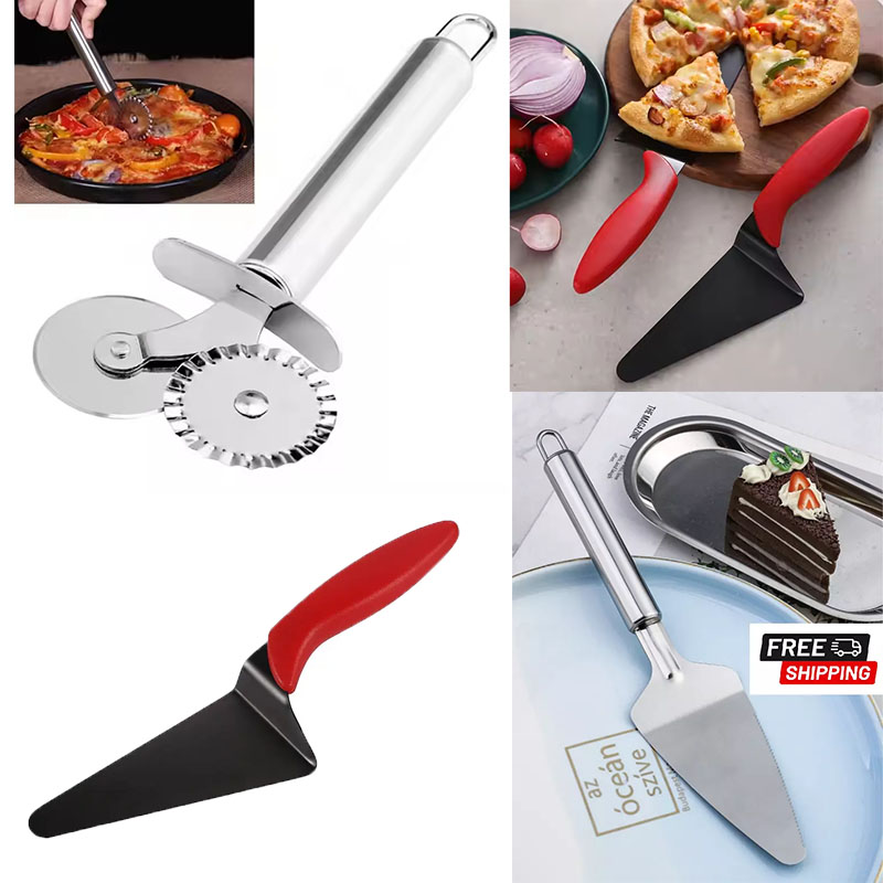 Stainless Steel Pizza Cutter W - Baking Kitchen Set review and price