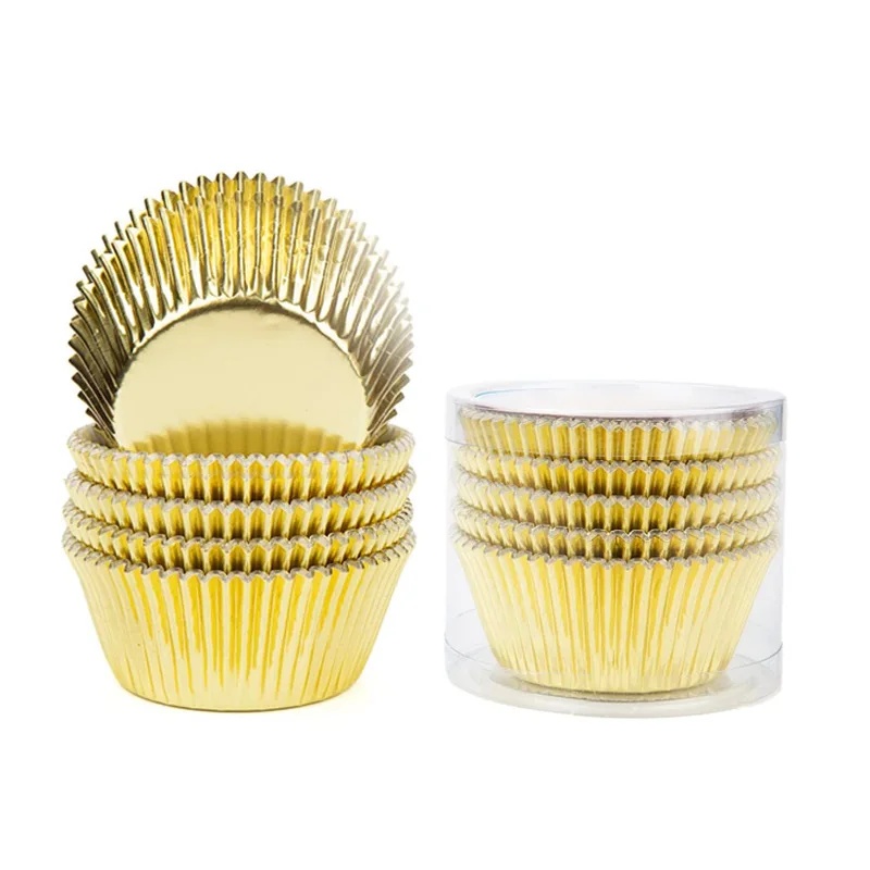 100 piece set of gold foil cup - Baking Kitchen Set review and price